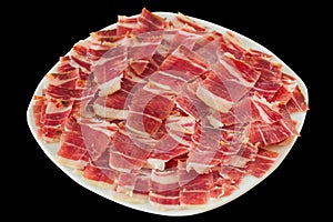 Dry-cured ham slices