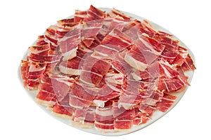 Dry-cured ham slices