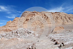 Dry desert hill in San Pedro de Atacama desert