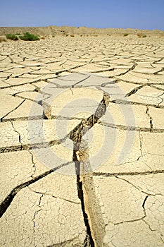 Dry desert in red sea region