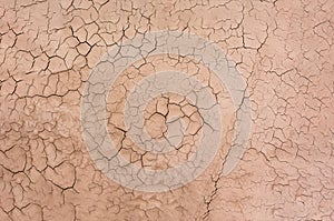 Dry desert soil ground sand cracked texture pattern