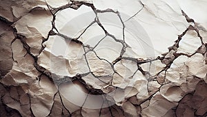 dry dirt cracked texture soil broken clay 3d render AI generated