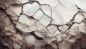 dry dirt cracked texture soil broken clay 3d render AI generated