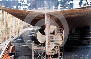 Dry Dock - boat propellor