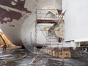 Dry Dock - boat propellor