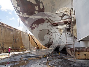 Dry Dock - boat propellor