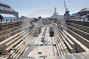 Dry Dock for building large ships