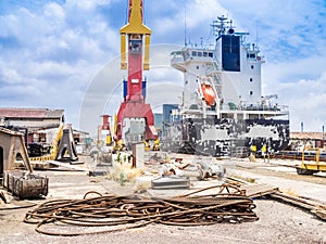 Dry Dock - cranes