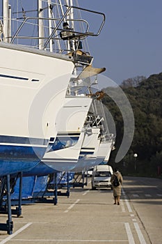 Dry Docked Boats