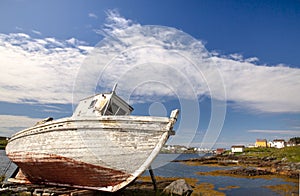 Dry-docked on Change Island Newfoundland Canada