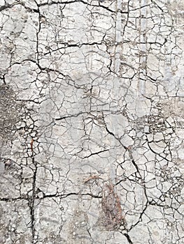 Dry earth in the cracks. Abstract soil texture