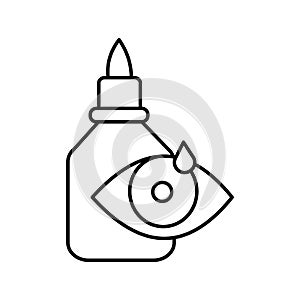 Dry eye Isolated Vector icon which can easily modify or edit