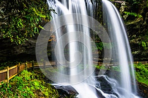 Dry Falls, on the Cullasaja River in Nantahala National Forest,