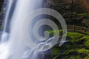 Dry Falls Waterfall in Highlands, North Carolina, USA