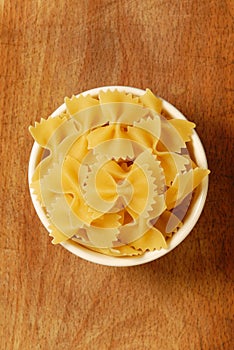 Dry farfalle Pasta