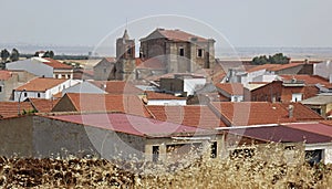 La Coronada, typical village in the Extremadura - Spain photo