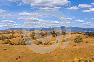 Dry fields in countryside