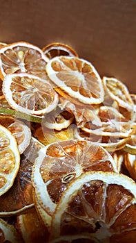 Dry fruit orange lime lemon