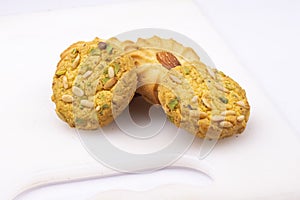 Dry fruits bakery biscuits set photo