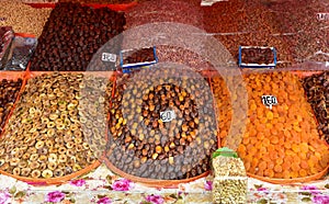 Dry fruits and nuts market in Marrakesh