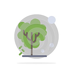 Dry, Global, Soil, Tree, Warming Abstract Circle Background Flat color Icon