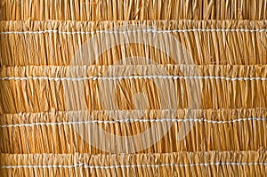 Dry grass roof background