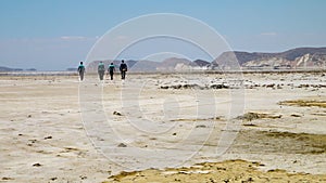 Dry Great Salt Desert, Dash-e Kavir in Iran