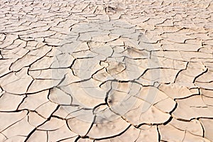 Dry ground pattern - global warming
