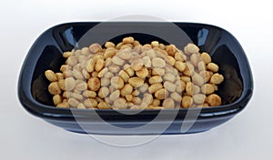 Dry hypoallergenic cat food closeup photo