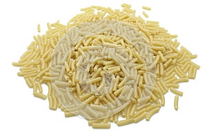 Dry Italian macaroni, pasta