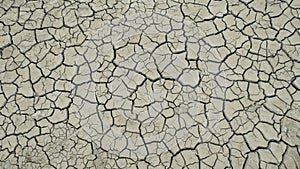 Dry lake with natural texture of cracked clay