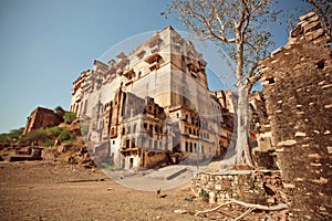 Dry landscape around the 17th century fort