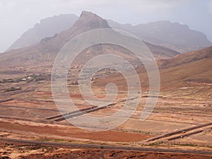 Dry landscape of Sao Vicente, one of the Cape Verde islands