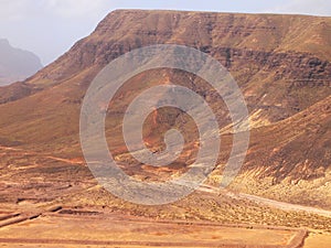 Dry landscape of Sao Vicente, one of the Cape Verde islands