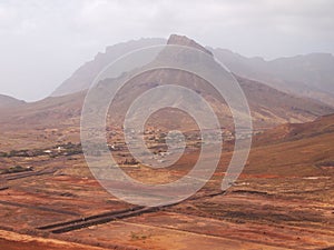 Dry landscape of Sao Vicente, one of the Cape Verde islands