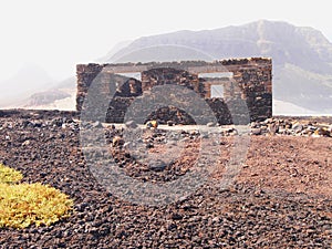 Dry landscape of Sao Vicente, one of the Cape Verde islands