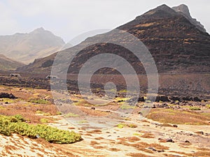 Dry landscape of Sao Vicente, one of the Cape Verde islands