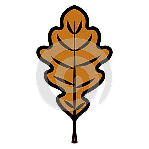 Dry leaf icon