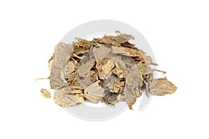 Dry leaves for tea or alternative medicinal use. Chamomile tea.