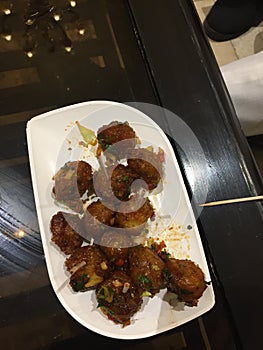 Dry Manchurian in party hall