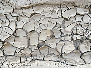 Dry Mud Crack Texture at Arroyo Tapiado Mud Caves in Anza Borrego State Park photo
