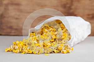 Dry mullein flowers