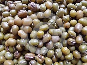 Dry Mung Beans ready to consume photo