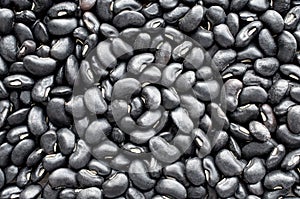 Dry organic black bean seeds background