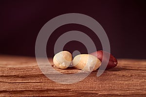 dry peanuts background. close up dry peanuts. Selective focus. nice bokeh