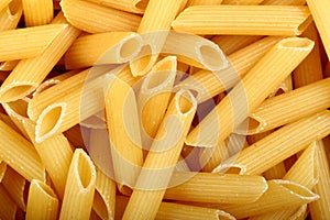 Dry penne rigate background