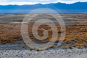 A dry portion of Owens Lake, California, USA