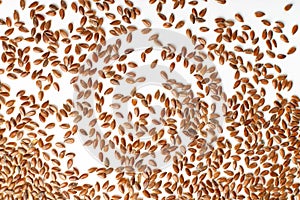 Dry Raw Unpeeled Rice Grains Texture Background