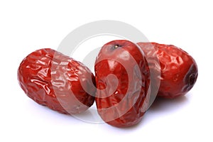 Dry red jujubes