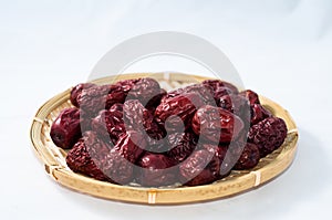 Dry red jujubes